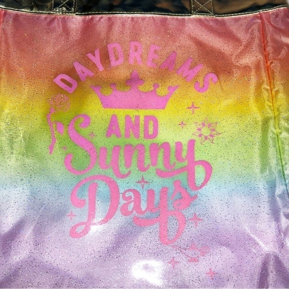 Glitter Rainbow Princess Daydreams & Sunny Days Tote Bag - Picture 2 of 7